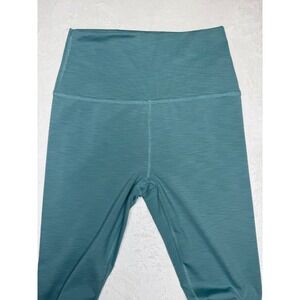 Beyond Yoga Ribbed High Waisted Leggings Teal Blue Womens Size Large